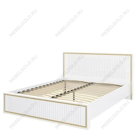 Кровать двуспальная Люксор MH-042-18 белый глянец