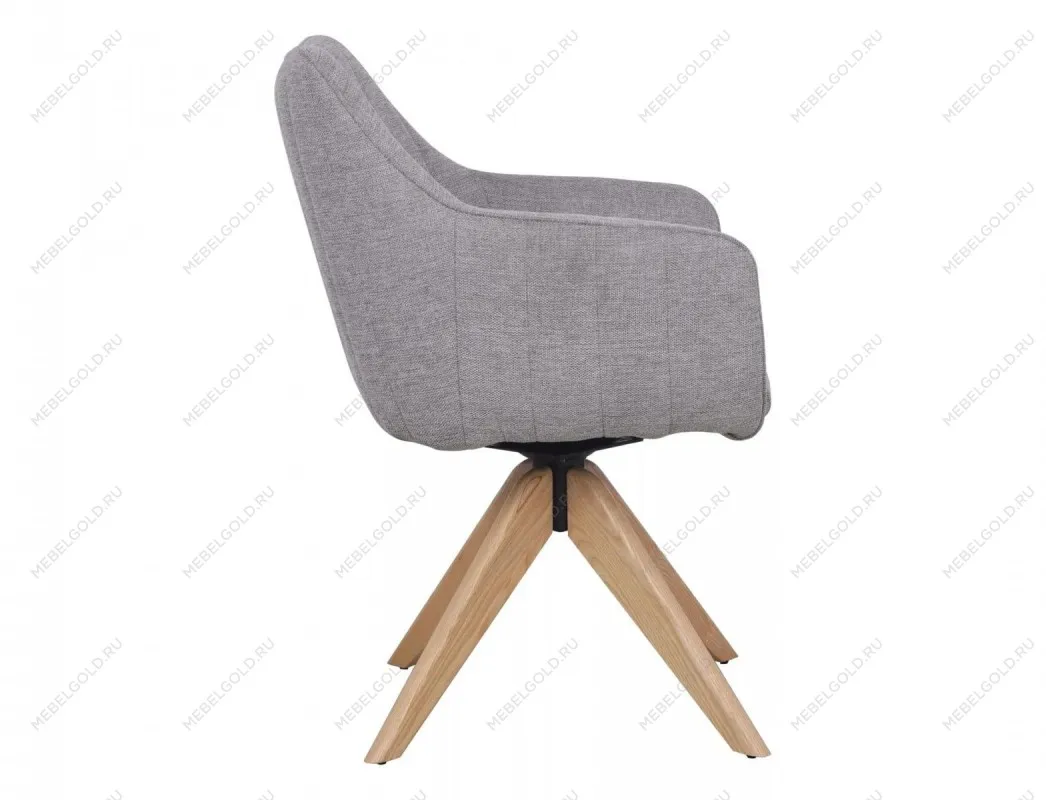 Стул кухонный Signal AZALIA D Brego 07 поворотный (серый/дуб) | изображение 2