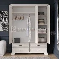 Шкаф 3-створчатый Тиффани 3D4S вудлайн кремовый