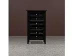 Комод высокий 6 ящиков Manhattan (Черный) | изображение 1