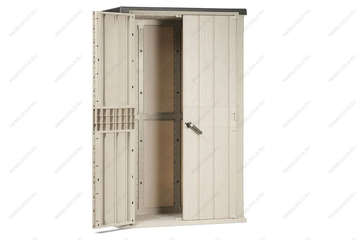 Уличный шкаф TOOMAX 2х дверный высокий Storaway, серый/антрацит | изображение 2