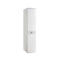 Шкаф 1-но дверный Римини СОЛО (Белый/Серебро) РМШ2/1(s)