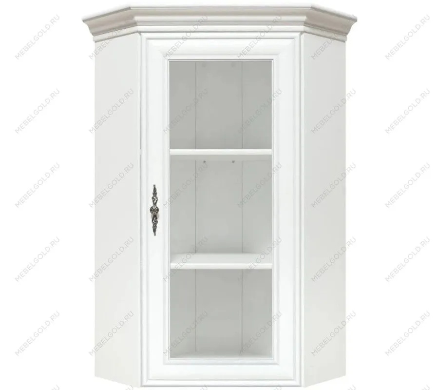 Шкаф верхний с витриной Кентаки NADN1W белый - Выставка Лобня | изображение 1