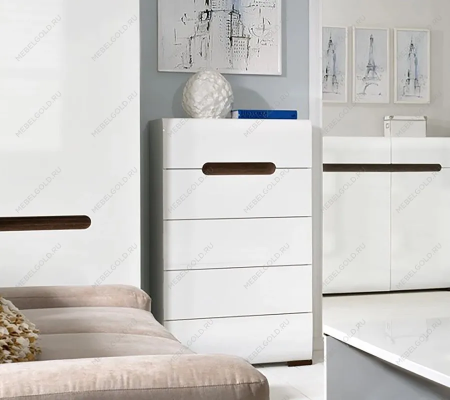 Комод Ацтека KOM5S/10/6 белый | изображение 6