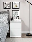 Тумба прикроватная Мальта, 48х40х54 см, белая | изображение 9