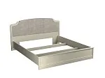 Кровать (каркас) Люкс 1800, Сиена (1994*2110*1090) Береза бежевая, 12310 | изображение 2