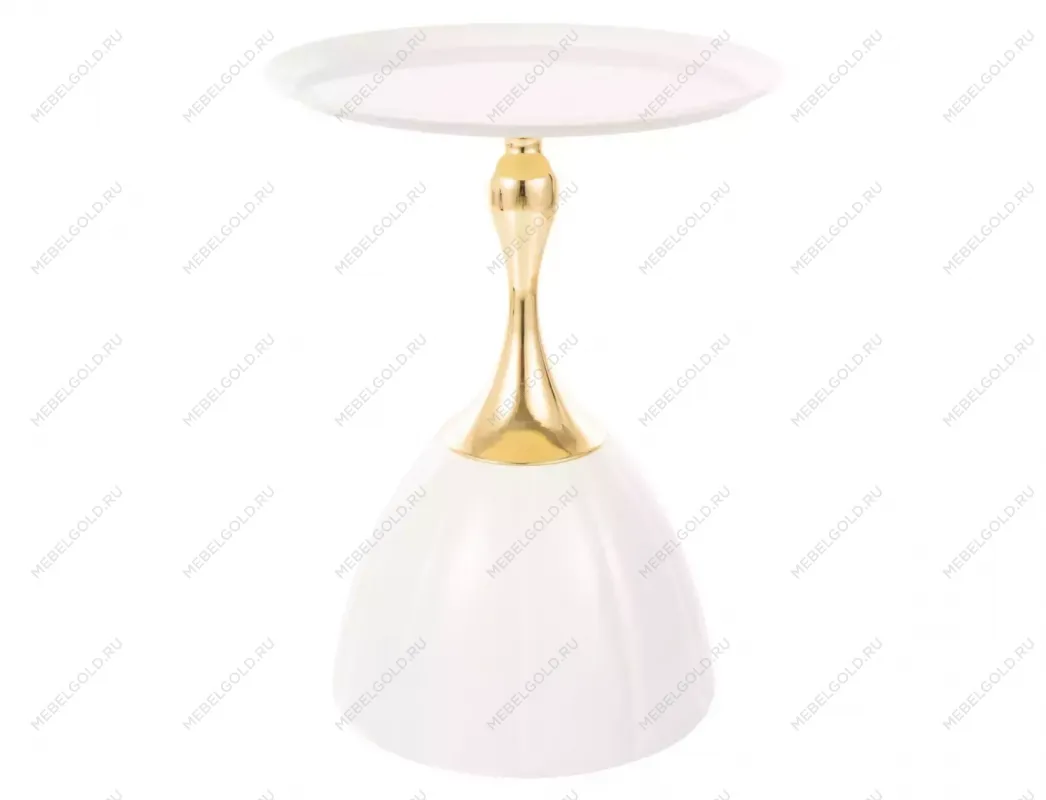 Стол журнальный Signal PIANA (белый/золотой)