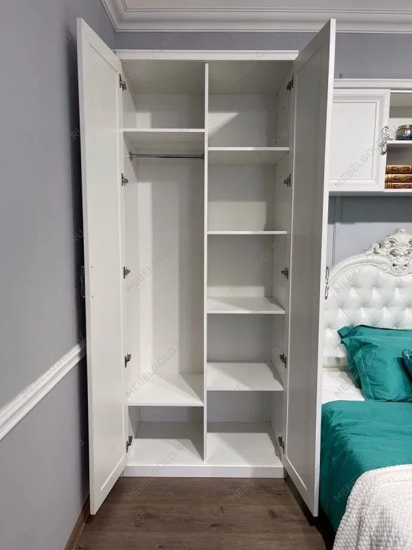 Шкаф детский Мишель 2-ств без зеркал белый матовый | изображение 5