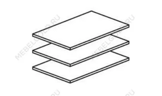 Полки для шкафа Афина 2-ств крем корень | изображение 1