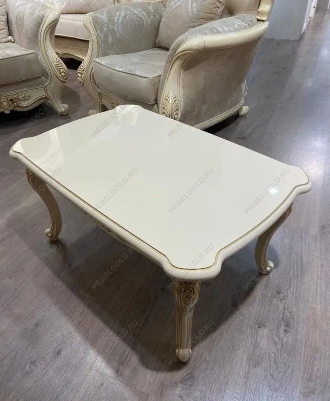 Столик прямоугольный Джоконда крем глянец | изображение 2