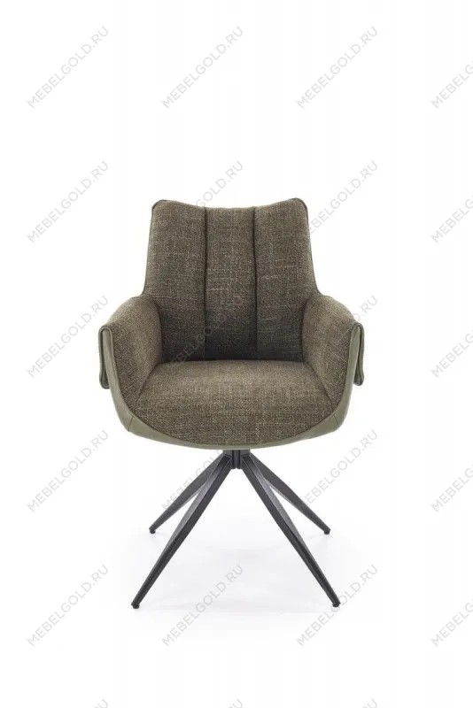 Стул кухонный Halmar K579 поворотный (зеленый/черный) | изображение 5