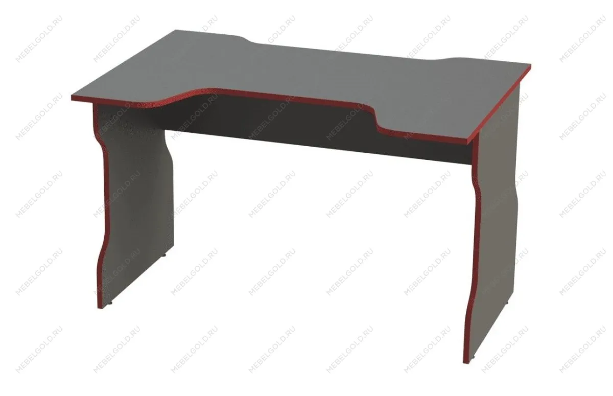 ВАРДИГ стол компьютерный ИКЕА / IKEA K1 120x82, антрацит/красный