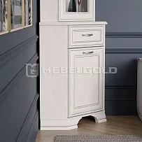 Тумба Тиффани 1D1SU угловая вудлайн кремовый