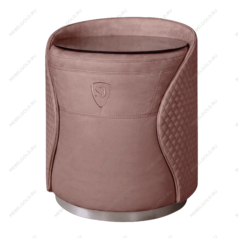 Пуф-тумба Пепельно Розовый (новабук) серебро Sweet dreams PS-101