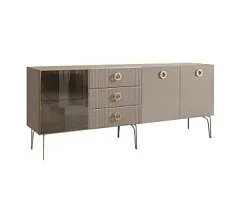 Комод 2.1м Bogemia Fillini (Мокка) (Novabuk/Золото) БМКМ-5(Fi)[4]