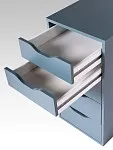 Комод Ингар, 5 ящиков, 36x71x53 см, серо-бирюзовый | изображение 7