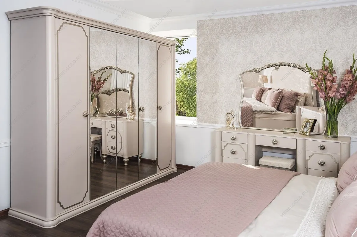 Шкаф Лали 5-дверный бежевый | изображение 4