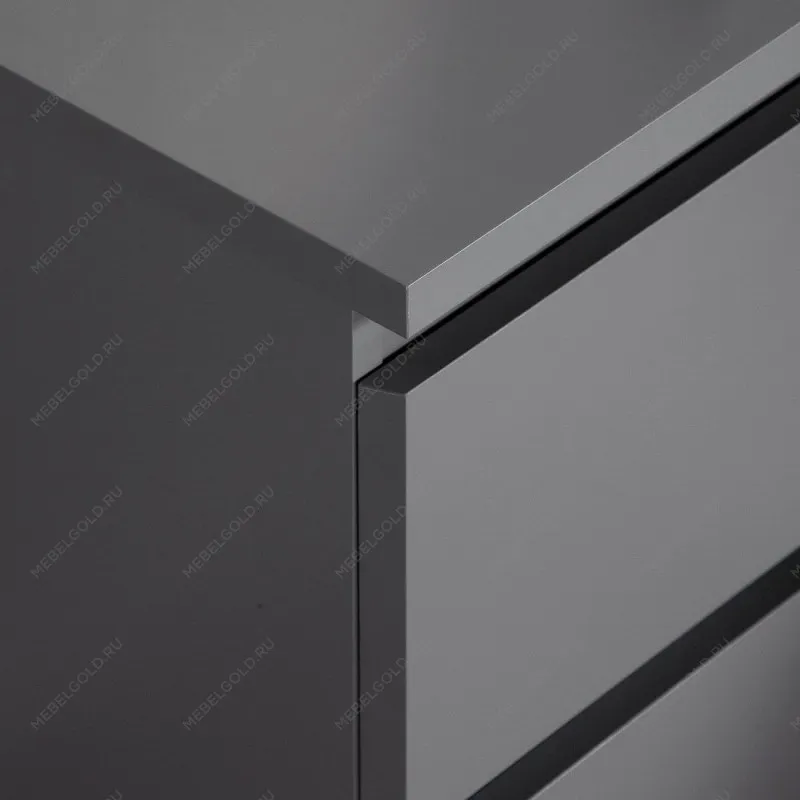 Тумба прикроватная Варма, 2 ящика, 40х55х40 см, эмаль серая | изображение 22