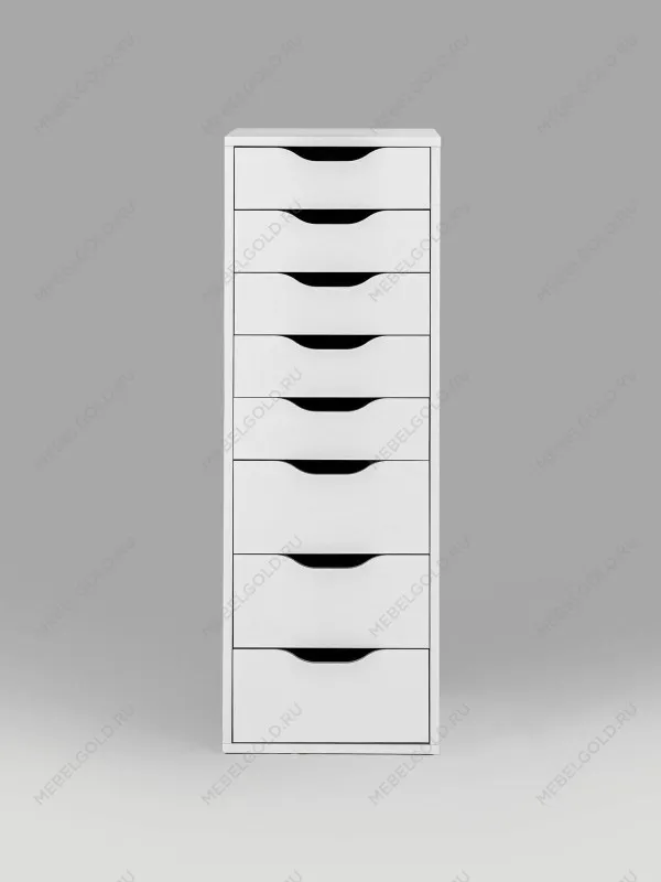 Комод Ингар, 8 ящиков, 36x102x53 см, белый | изображение 6