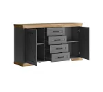 Тумба-комод Марсель KOM2D4S дымчатый алмаз | изображение 2