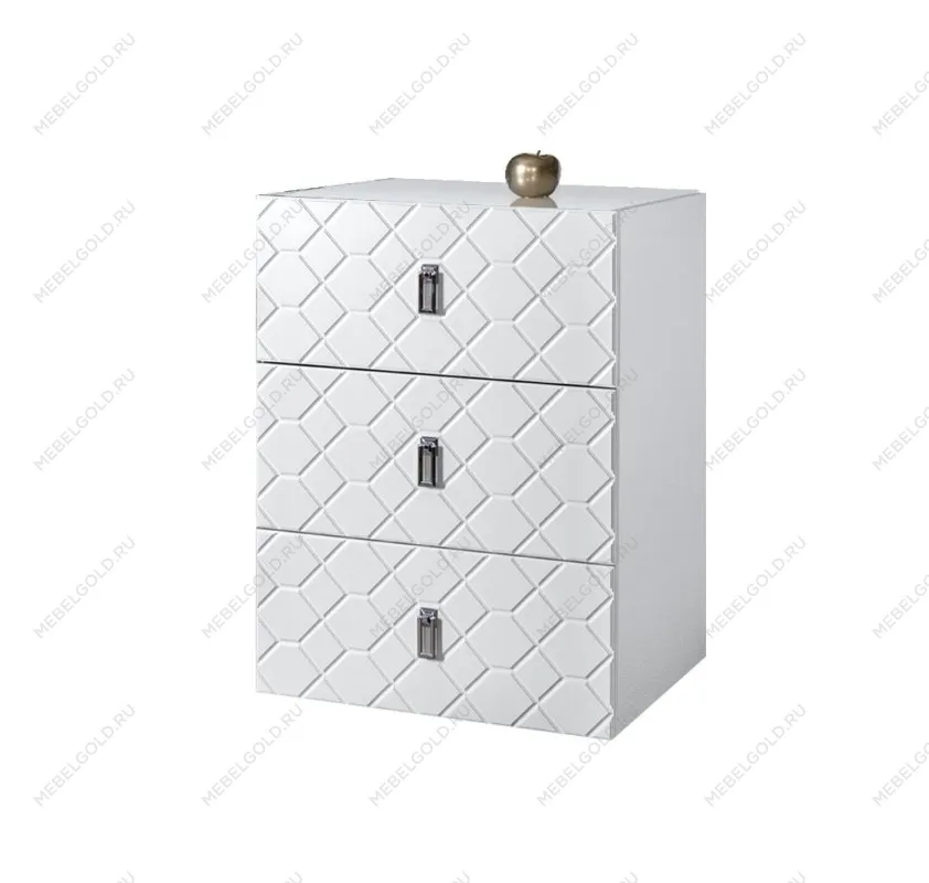 Комод Bogemia Fly Farfalle (Белый) (Lakobel/Хром) БМКМ-1