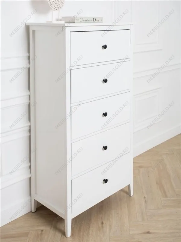 Комод Хитроу (5 ящ) (белый) | изображение 7
