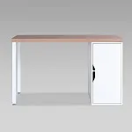 ИНГАР 2/ДВ/T стол письменный 140x75x55, дуб беленый/белый | изображение 1