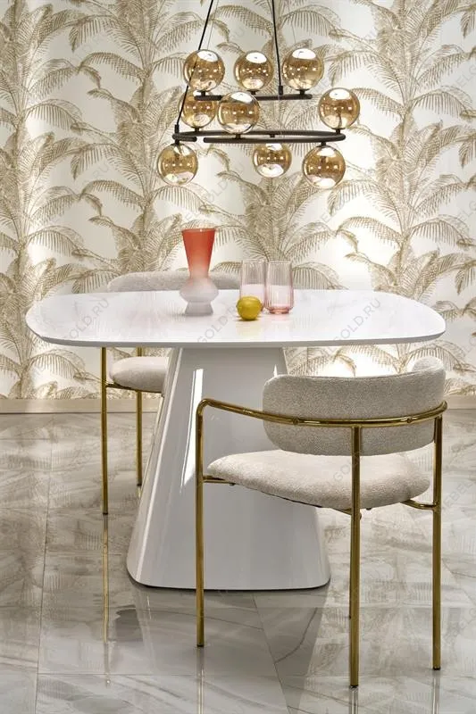 Стол обеденный Halmar FLAVIO 120 (белый) | изображение 2