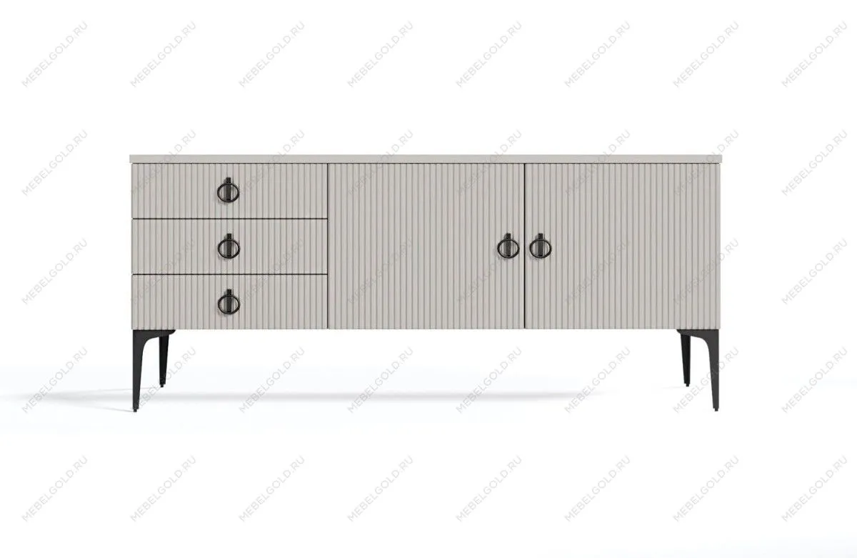 Тумба Стелла светло серый камень