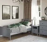 САГА кровать одинарная 90х200 серая | изображение 5