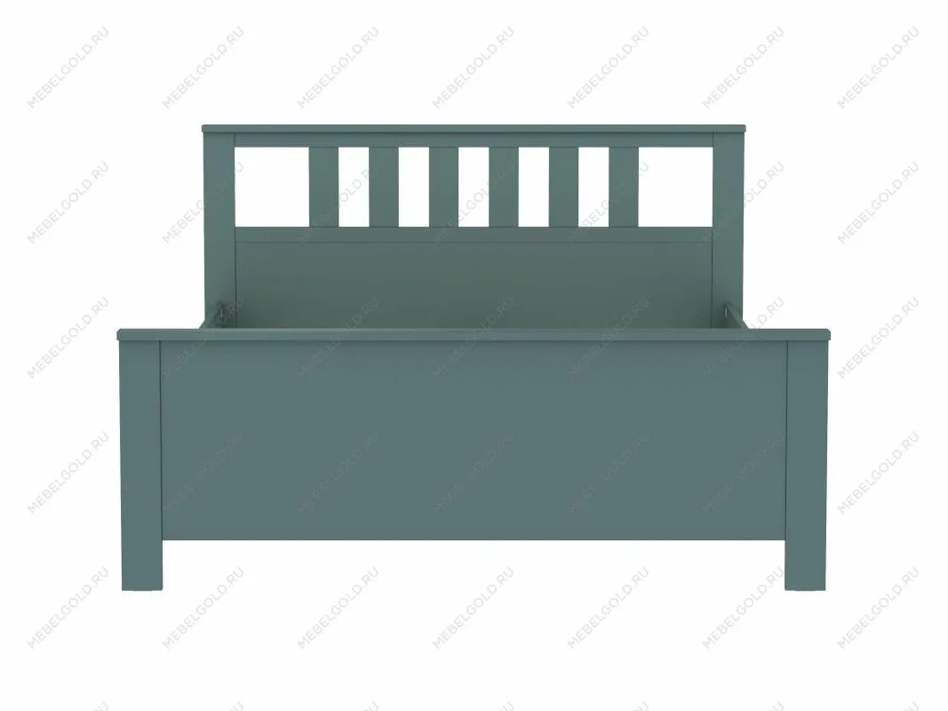 Кровать двуспальная Сага, 160х200 см, темно-бирюзовая | изображение 12