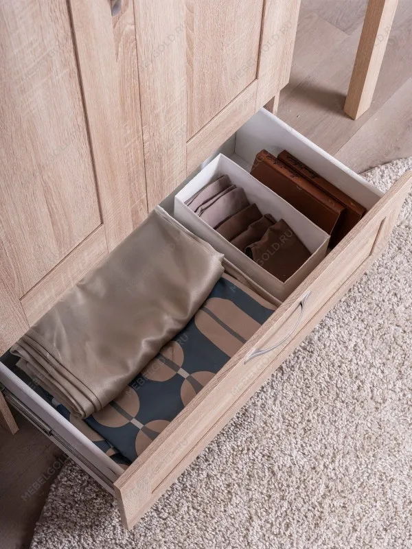 Шкаф Сириус, 2 двери и 1 ящик, 78х50х190 см, дуб сонома | изображение 4