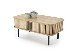 Стол журнальный Halmar ANGELINA (натуральный/черный)