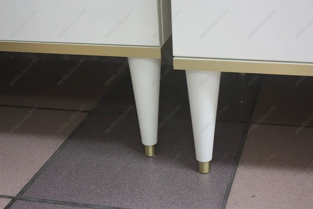 м. Марьина Роща - Тумба под телевизор (2 двери и 2 фасада) Римини СОЛО (белый золото) РМТ-3 (s) | изображение 11