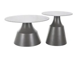 Комплект Signal ITAKA, 2 стола журнальных (белый/серый)