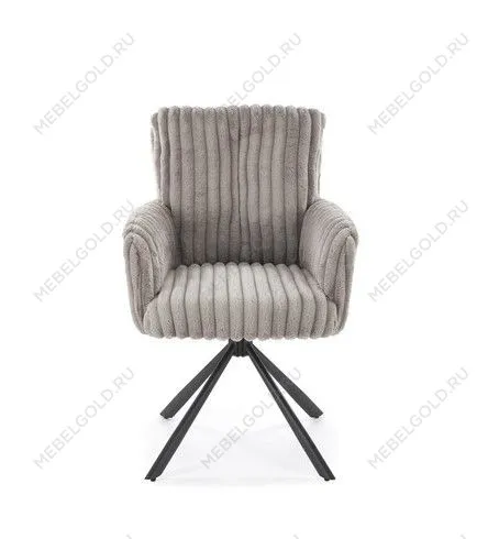 Стул кухонный Halmar K572 поворотный (серый/черный) | изображение 3