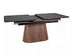 Стол обеденный Signal MONACO 160 (черный/орех) | изображение 2