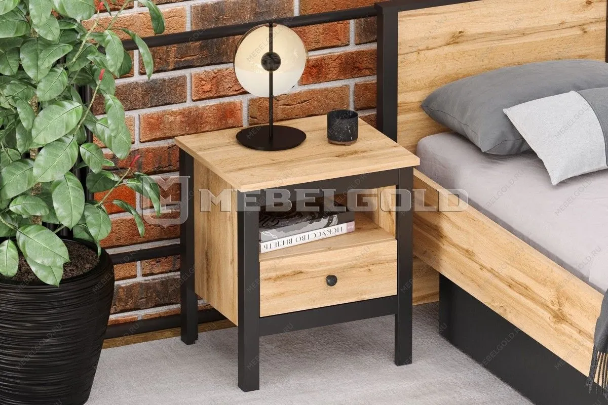 Тумба прикроватная Лофт KOM1S | изображение 2