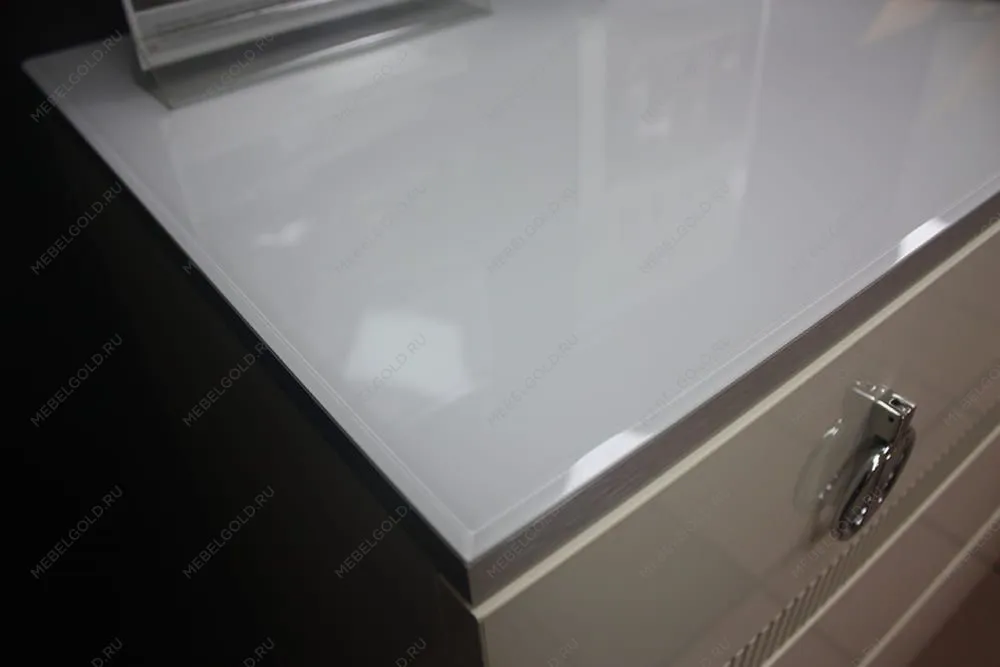 Лобня - Стол туалетный Римини СОЛО (белый серебро) РМСТ-1 (s) | изображение 4