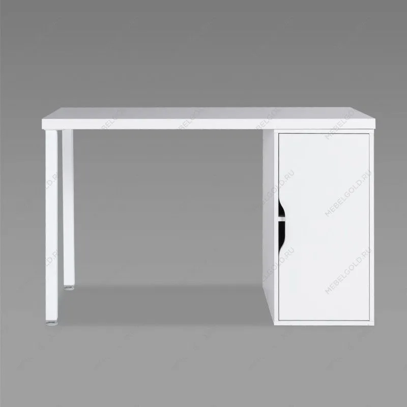 ИНГАР 1/ДВ/T стол письменный 120x75x55, белый | изображение 1