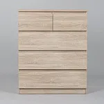 МАЛЬТА комод ИКЕА / IKEA 3+2 ящика 80х99 сонома | изображение 2