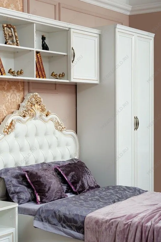 Шкаф детский Натали 1-ств без зеркал белый глянец | изображение 1