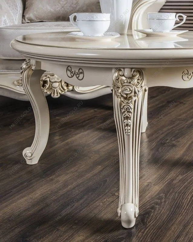 Столик круглый Джоконда крем глянец | изображение 6