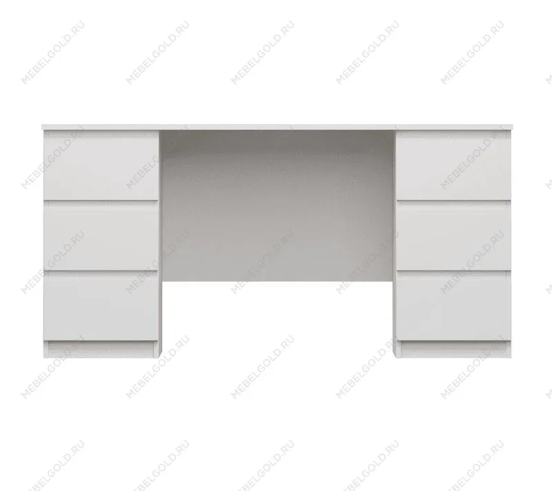 КАСТОР (KULLEN) стол письменный ИКЕА / IKEA 6 ящиков 151х65 белый | изображение 1