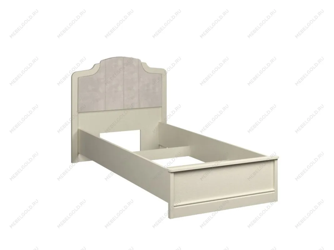 Кровать (каркас) Люкс 900, Сиена (1094*2110*1090) Береза бежевая, 12348 | изображение 1