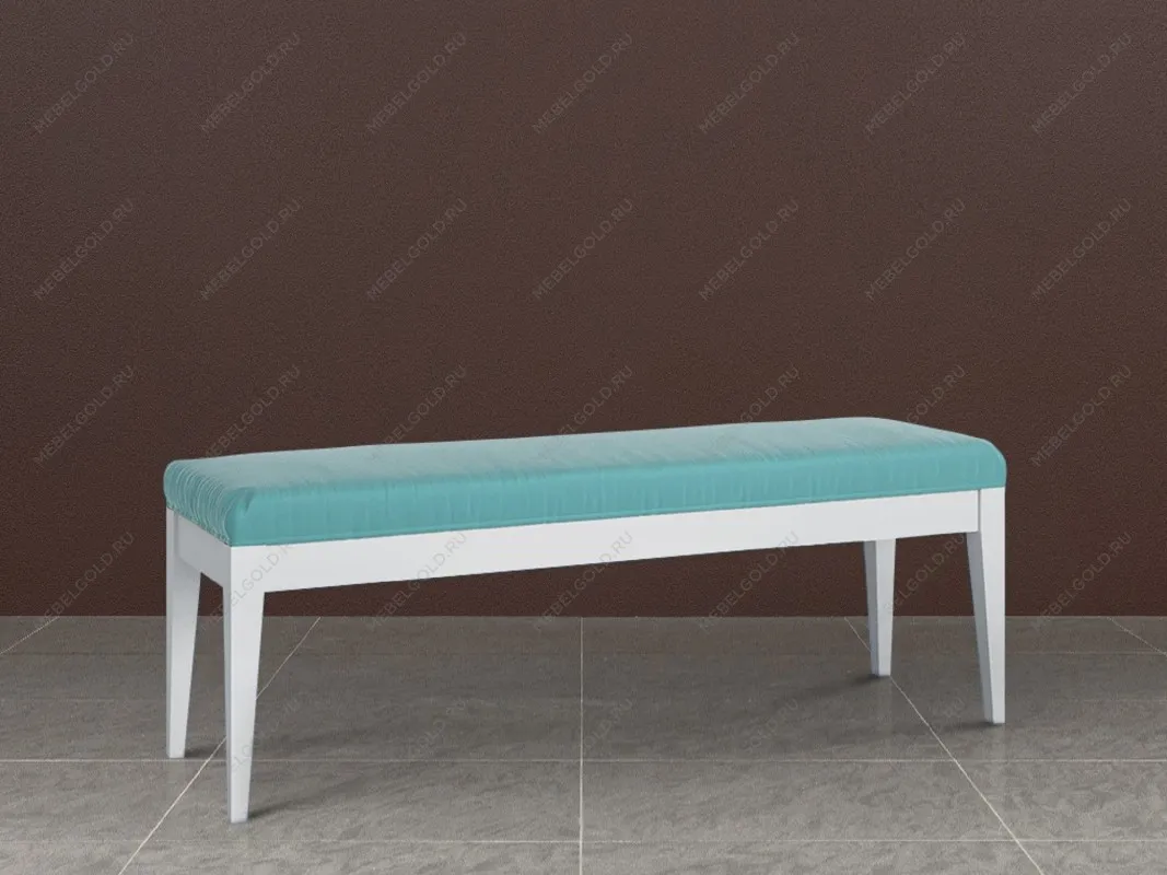 Банкетка Manhattan (Белый - 08 Микровелюр Зеленый) | изображение 1