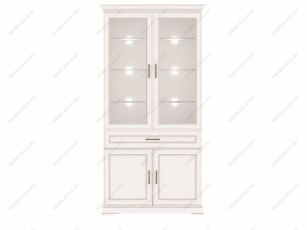 Шкаф-витрина Флоренция REG2W2D1S с подсветкой