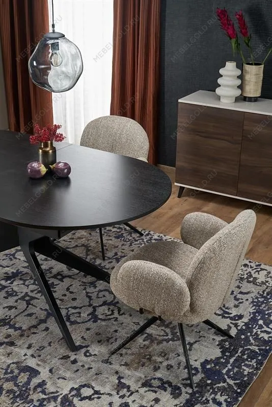 Стол обеденный Halmar SANDRO раскладной (черный/черный) | изображение 17