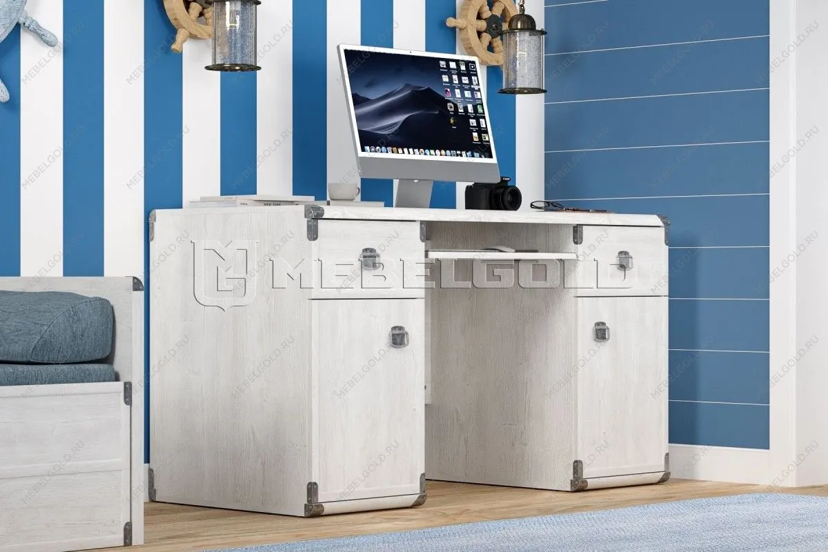 Стол письменный Индиана JBIU2D2S сосна каньон - Выставка Лобня | изображение 2