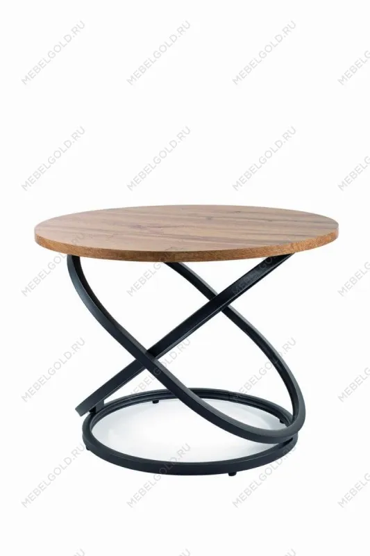 Стол журнальный Signal EOS D (дуб артизан/черный)